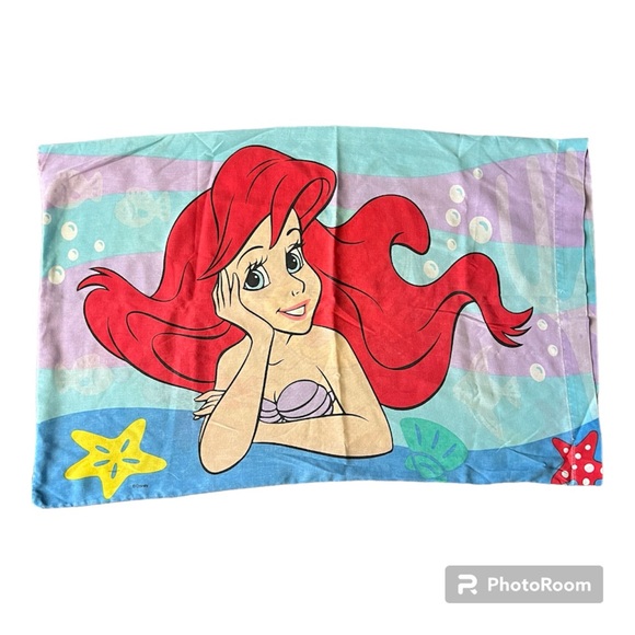 Vintage Disney The Little Mermaid Pillow Case - Picture 1 of 3